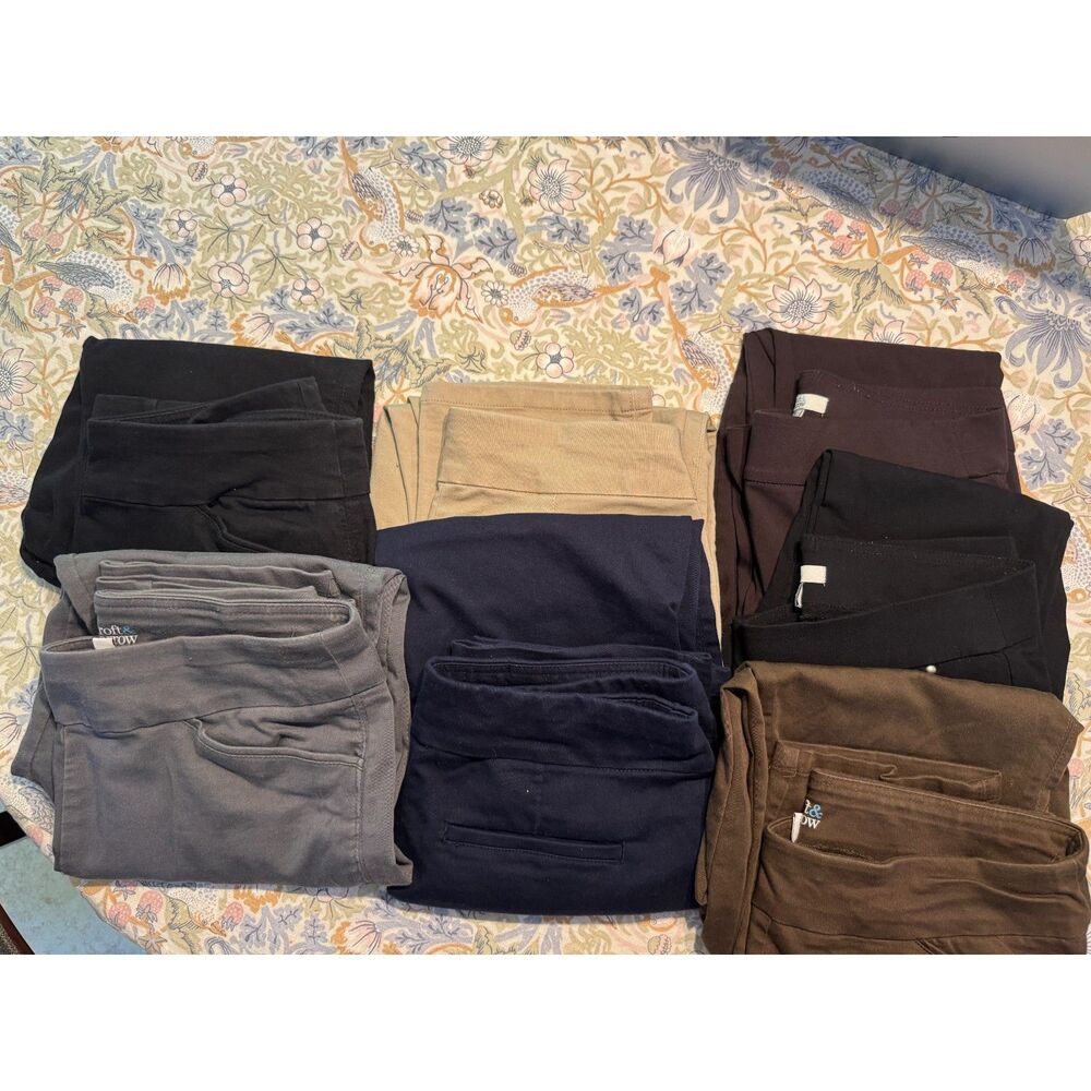 7 Pair Bundle - Croft & Barrow "The Effortless Pull-on Stretch Pant
